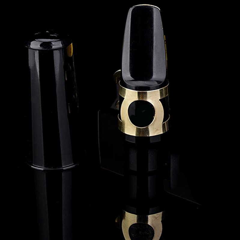 Saxophon Zubehör Alt Saxophon Mundstück mit Deckel, Clips, Schilf, Pads, Musical Instrument Zubehör