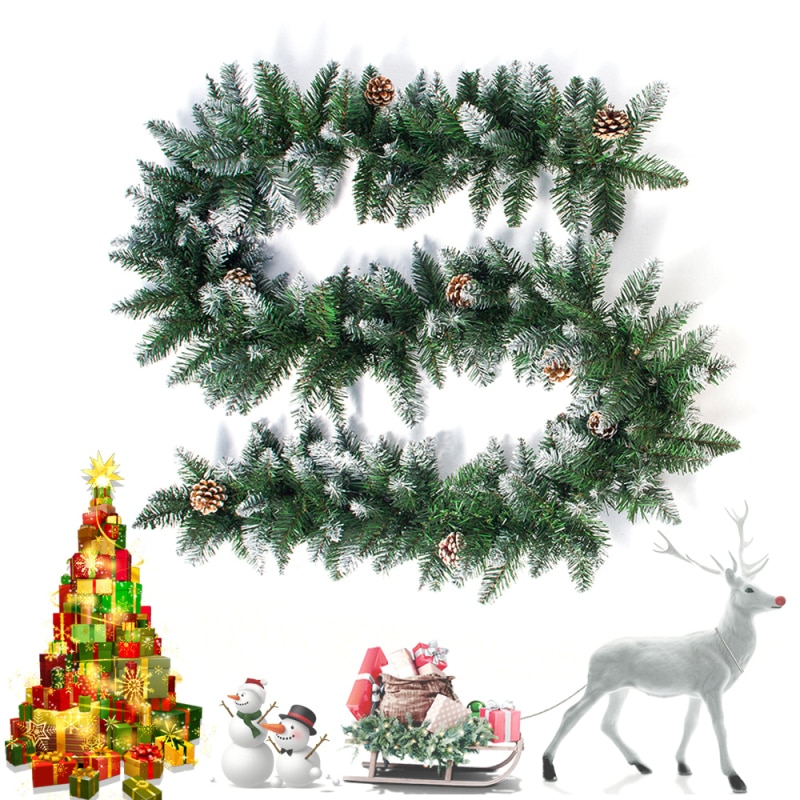 Heißer PVC Partei Liefert Weihnachten Dekoration Bar Spitzen Band Girlande Weihnachten Baum Ornamente Grün Baum Stock Frohes Neues Jahr