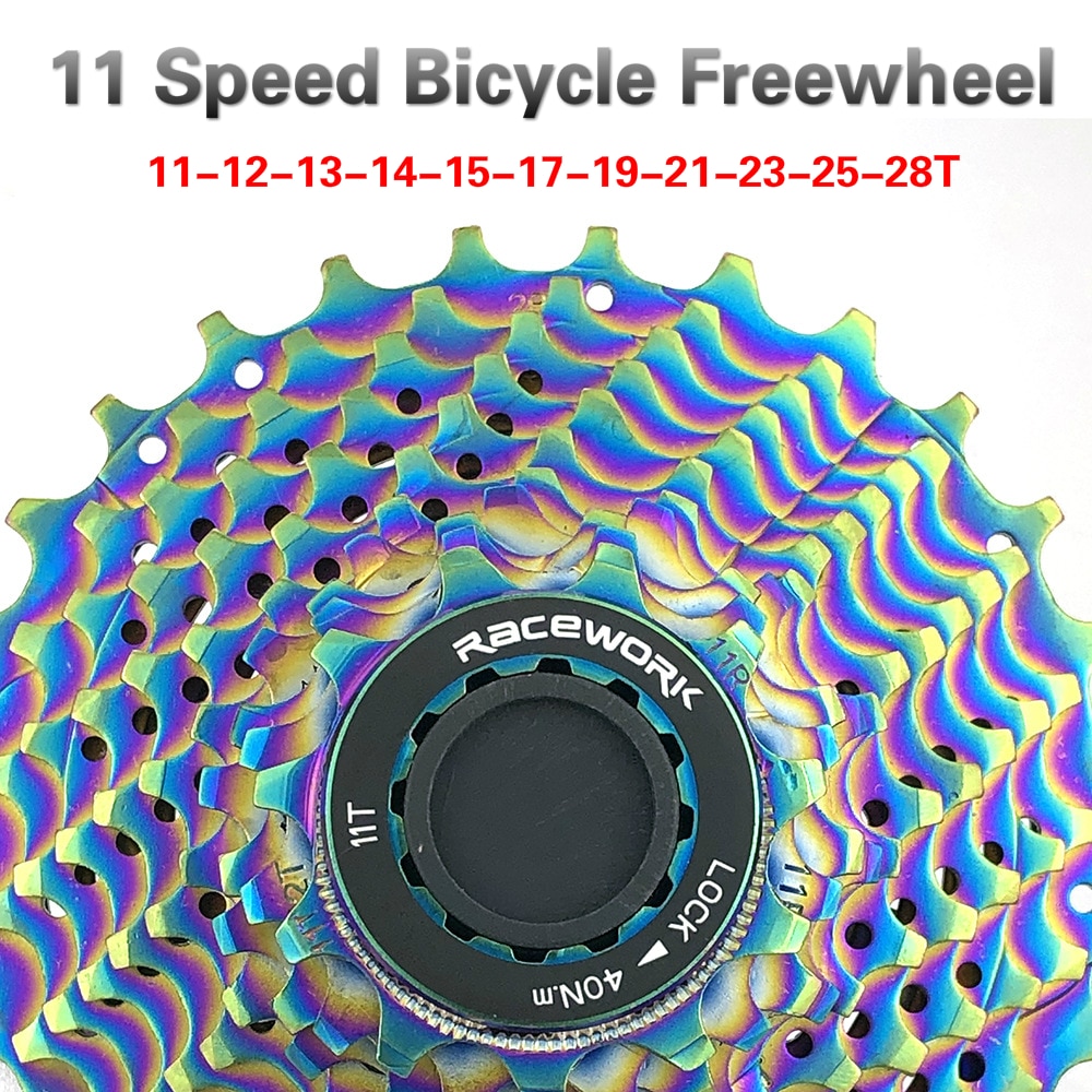 Berg Fahrrad Freilauf 11 Geschwindigkeit Kassette Regenbogen 11-28T Rennrad Freilauf Zahnräder MTB Fahrrad Dreh Freilauf Fahrrad kassette