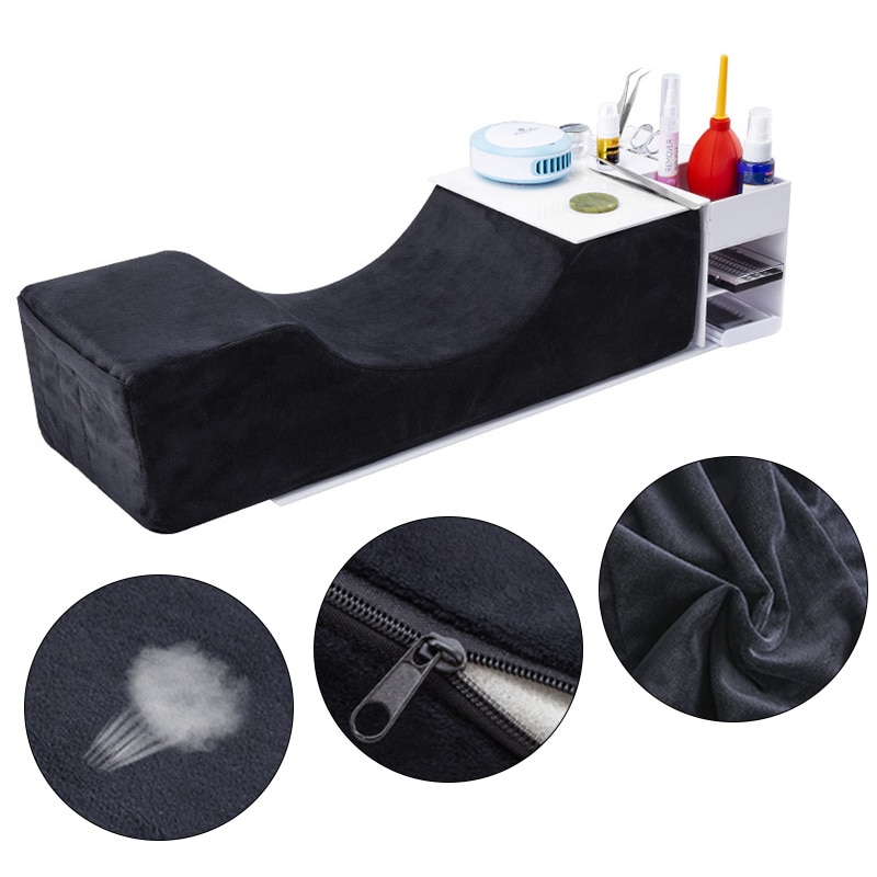 Peitsche Kissen Stehen Wimpern Verlängerung Wimpern Kissen Weiche Pfropfen machen-hoch Salon Erinnerung Schaum Nacken Unterstützung Kissen Mit Tasche