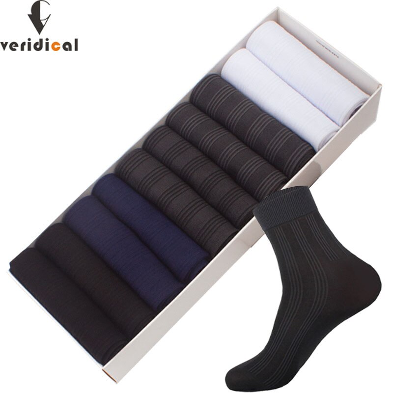 VERIDICAL 10Paare Männer die Seide Socken Reißen-Beständig Atmungsaktive Socken Geschäft Ultra-Dünne Coolsten Nylon Mann Socken dehnbar strümpfe