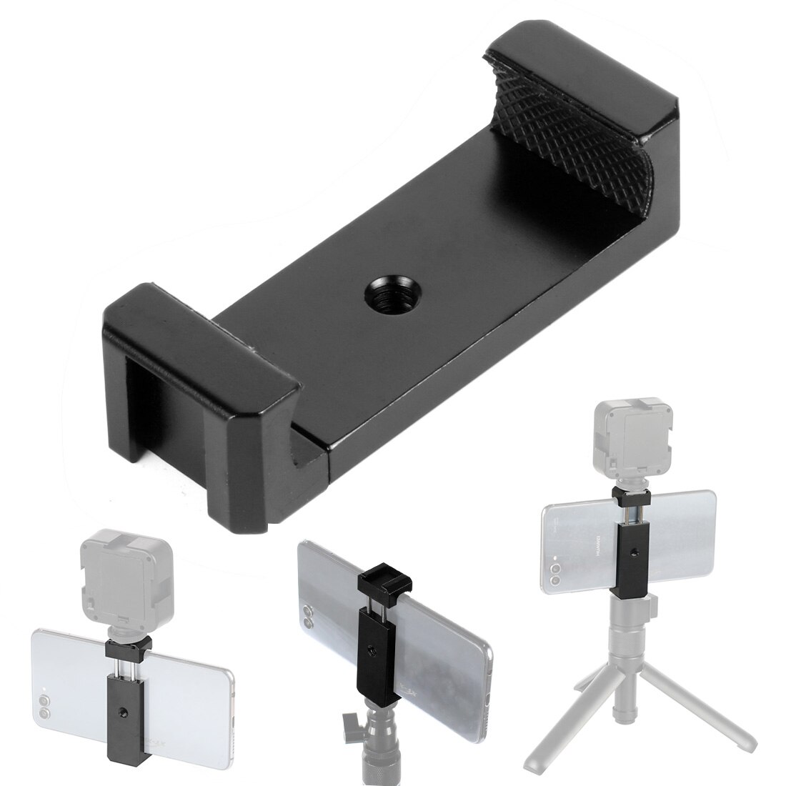 Aluminium praktisch Halfter Clip Stativ Klemme w/Heißer Schuh Griff Anlage für iPhone OnePlus HUAWEI Vlog Füllen Video Aufnahme