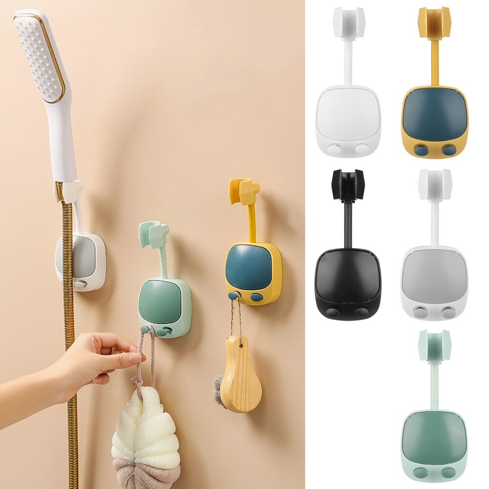 360 ° einstellbar Schlecht Dusche Kopf Halfter Zauberstab Montiert Hand Dusche Halfter Selbst-Klebstoff Dusche Klammern Schlecht Zubehör