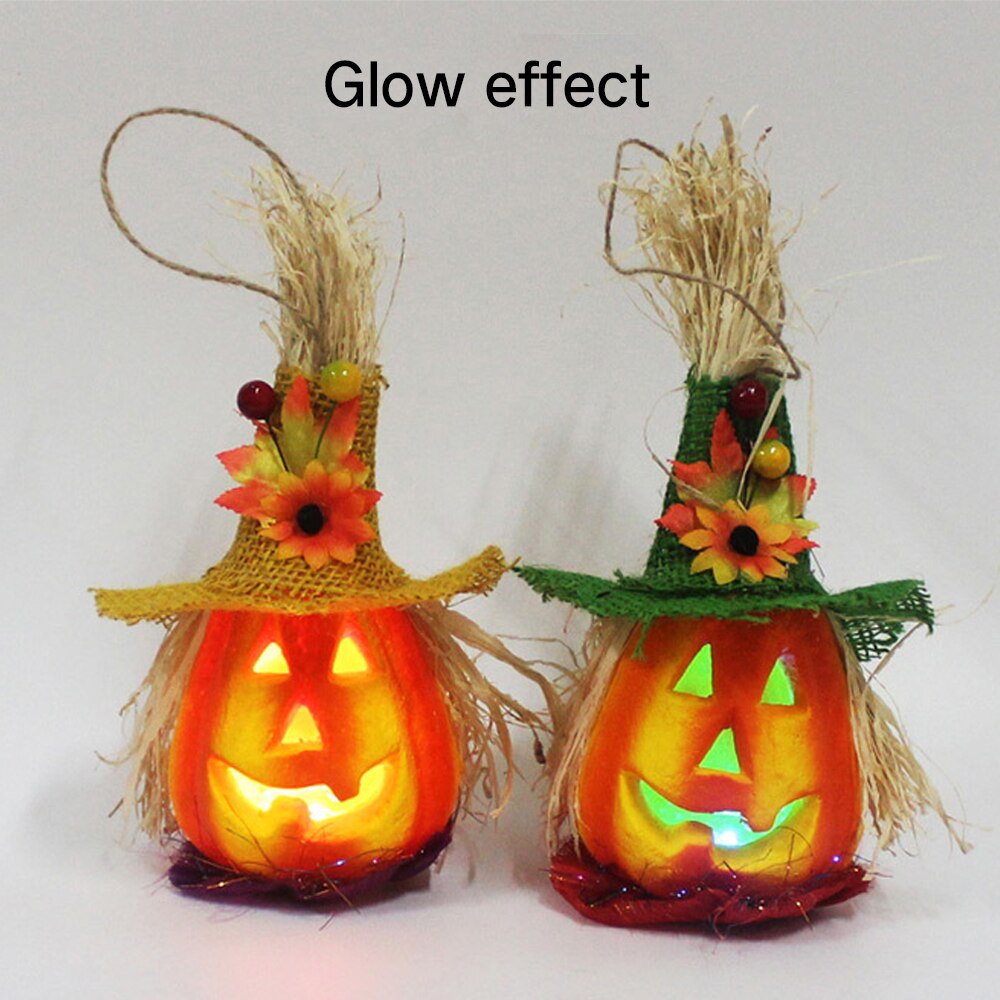 Halloween LED Hängen Nacht Licht Hohl Kürbis Laterne Lampe Mit Hütte LED Licht Lampe Laterne Party Halloween Bar Wohnkultur