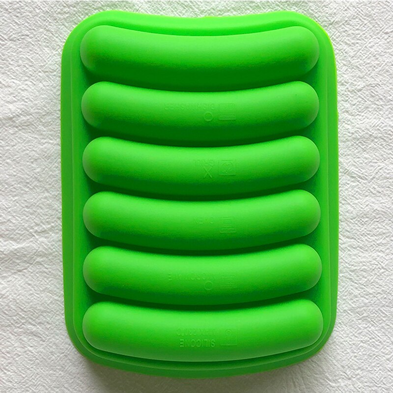 6 Gitter Silikon Wurst Schimmel Schimmel DIY Hersteller für, Der Bratwurst Heißer Hunde K888