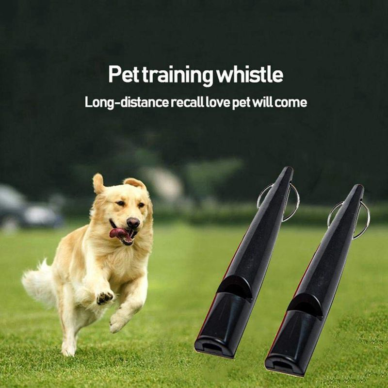 Hund Ausbildung Pfeifen, Hund Pfeife 210,5 mit Schlüsselband, Schwarz Hund Pfeife für Rückruf, bellen (2 Pack)