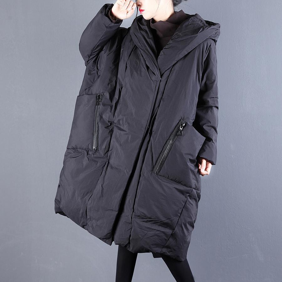 frauen Winter Koreanische Kokon Stil Mit Kapuze verlieren Jacke Weibliche Baumwolle gefütterte Mantel Dicken Solide Mantel Lange Übergroßen Parkas a18