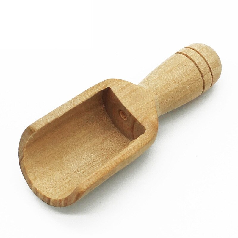 1/3 stücke Mini Holz Schaufeln DIY Kleine Schaufeln Schlecht Salz Löffel Lange Griff Süßigkeiten Löffel Mehl für Badesalz Küche utensilien