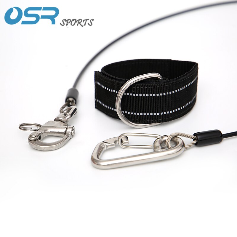 Freies tauchen Schlüsselband mit edelstahl schnappen haken edelstahl 316 beschichtet mit PU 110cm ziehen festigkeit mehr als 140kg
