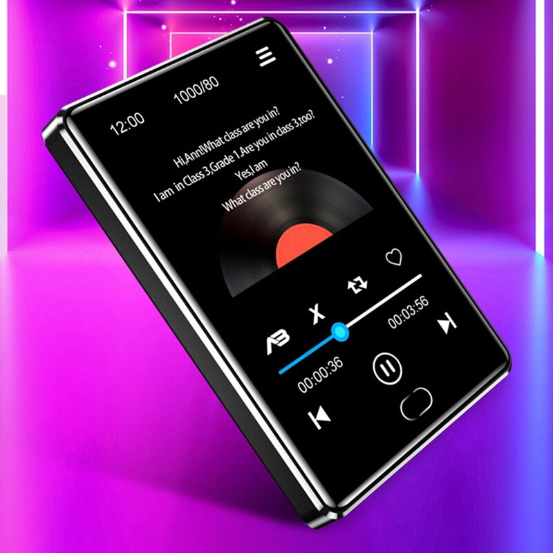 Musik-Spieler 2,5 Zoll MP4 Volle Sn Bluetooth Musik Spieler Zink-legierung Externe Verlustfreie Mp4 mit Presse Sn Funktion