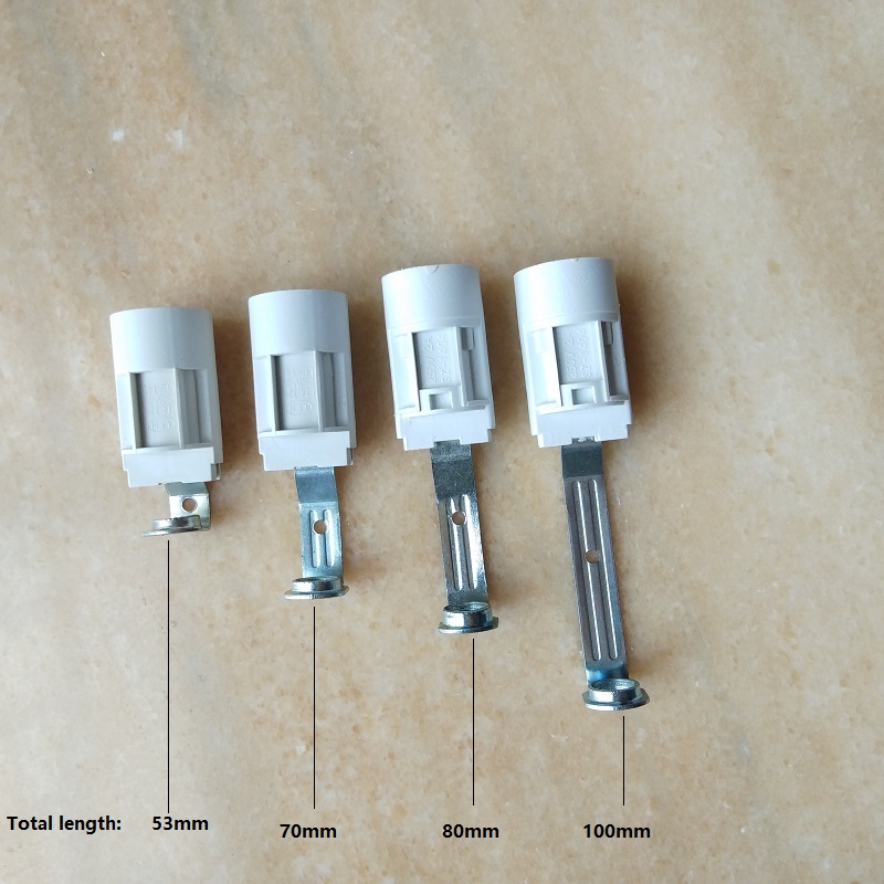 10 teile/los E14 53mm/70mm/80mm/100mm höer Kunststoff kronleuchter lampe Halfter, lampe zubehör Kerze lampe Basis sockel 110 v 220 v