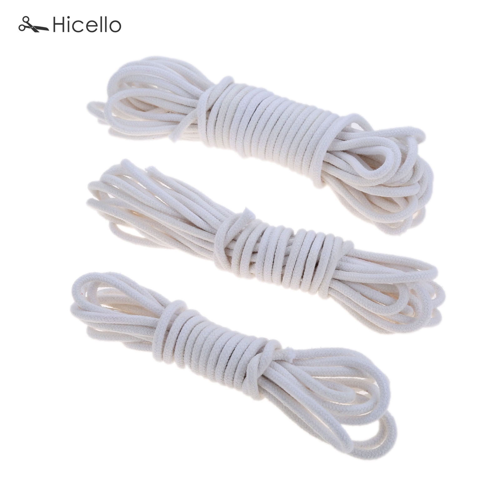 4m/6m/10m Lampe Docht Baumwolle Ader Kerze, sterben DIY 6mm mild Volle rundlich villus Öl Brenner Kerosin Lampe Alkohol Beleuchtung Hicello