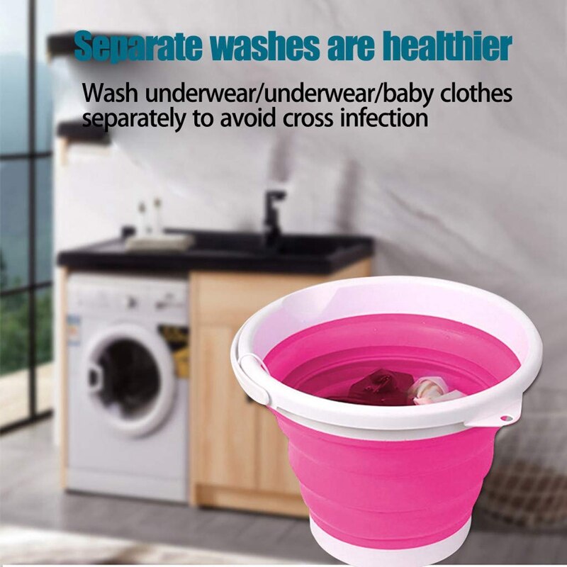 Waschmaschine Falten Wäsche Wanne Becken Tragbare USB Mini Waschmaschine Automatische Kleidung Waschen Eimer 5V