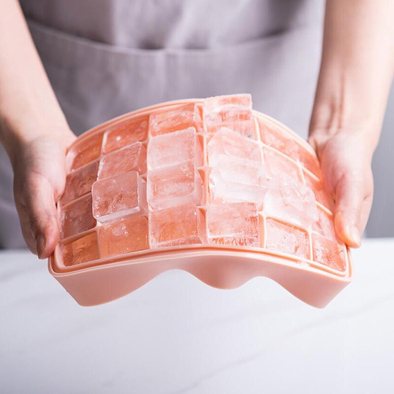 Lebensmittel Klasse Silikon Eis Tablett Heimat Mit Deckel DIY Eis Würfel Schimmel Quadratische bilden Eis Hersteller Küche Bar Zubehör