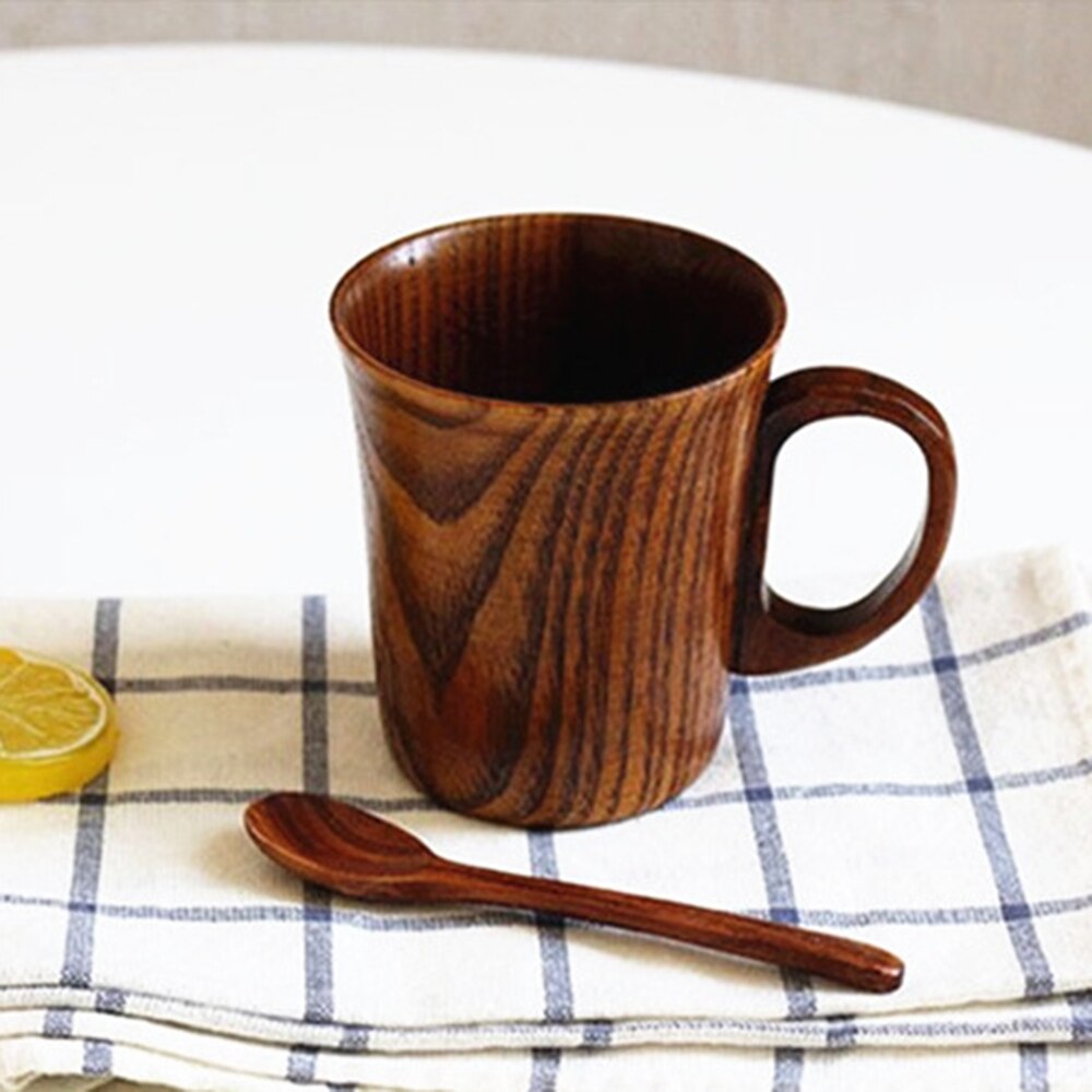 Holz kaffee Bahre becher holz tasse Tee tasse handgemachte einzel schicht holz tasse alte Mangel holzmaserung tasse runde tasse holz tasse