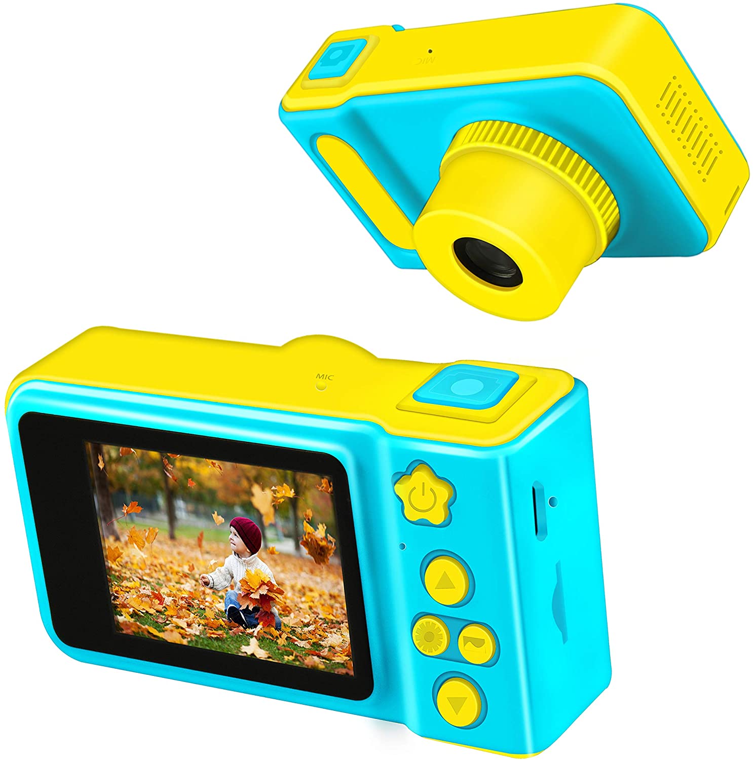 freundlicher Kamera freundlicher Digital Video Kamera 1080P FHD freundlicher Stoßfest Video Camcorder mit 2 Zoll IPS Bildschirm freundlicher Digital kamera blau