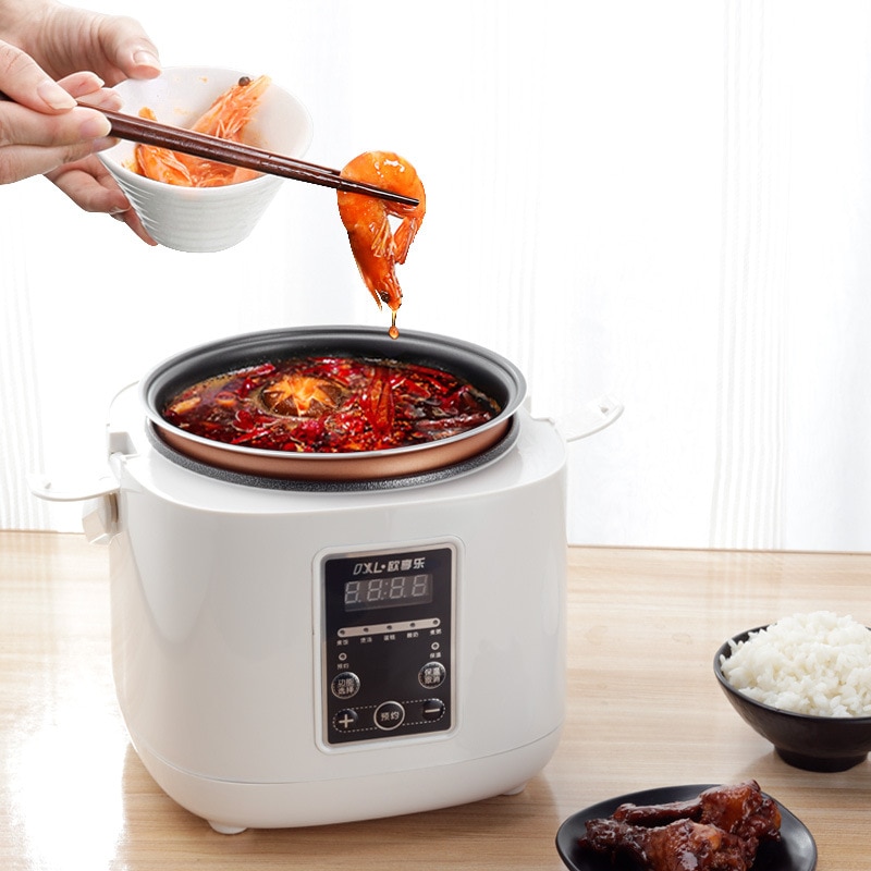 Intelligente Reiskocher Haushalts Multi-funktionale Automatische Mini Kochen 2L Elektroherd Küchengeräte