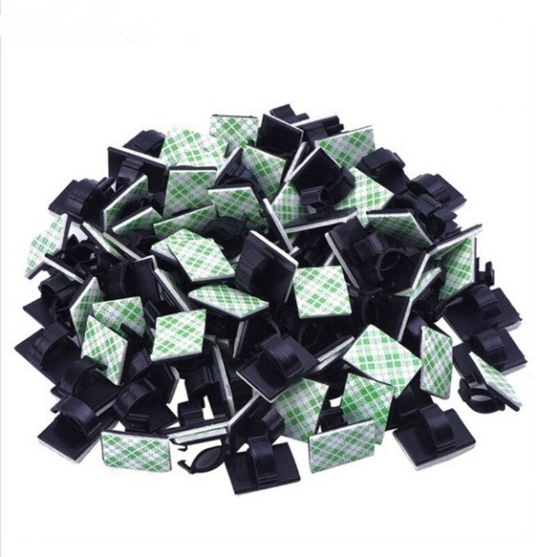 KEITHNICO 20 stücke Klebe Auto Kabel Organizer Clips Kabel Wickler Kabel Halfter Kabel Verwaltung Schreibtisch Draht Krawatte Fixer