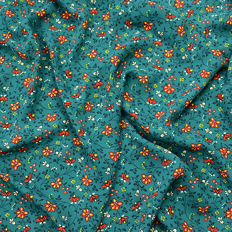 148*100 cm hohe-Klasse Chiffon stoff frühling und sommer gedruckt stoff stoff kleine gebrochene blume ist nicht transparent