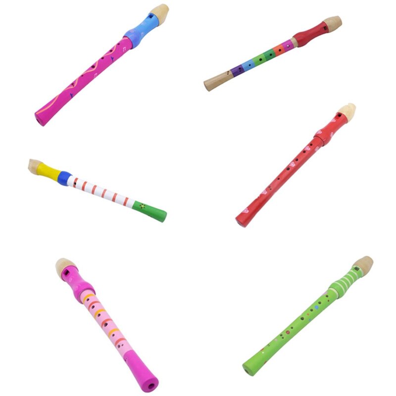 8-See Flöte Klarinette Piccolo Trompete Trompete Spielzeug Holz FrüHenne Kindheit Bildung Spielzeug Musical Bildung Musical Instrument