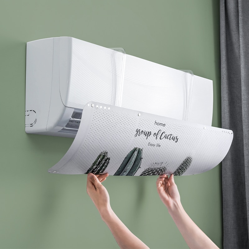 Einstellbare Klimaanlage Abdeckung Windabweiser Windschutzscheibe Klimaanlage Werkzeuge Luft Schallwand Schild Hause Büro Zubehör