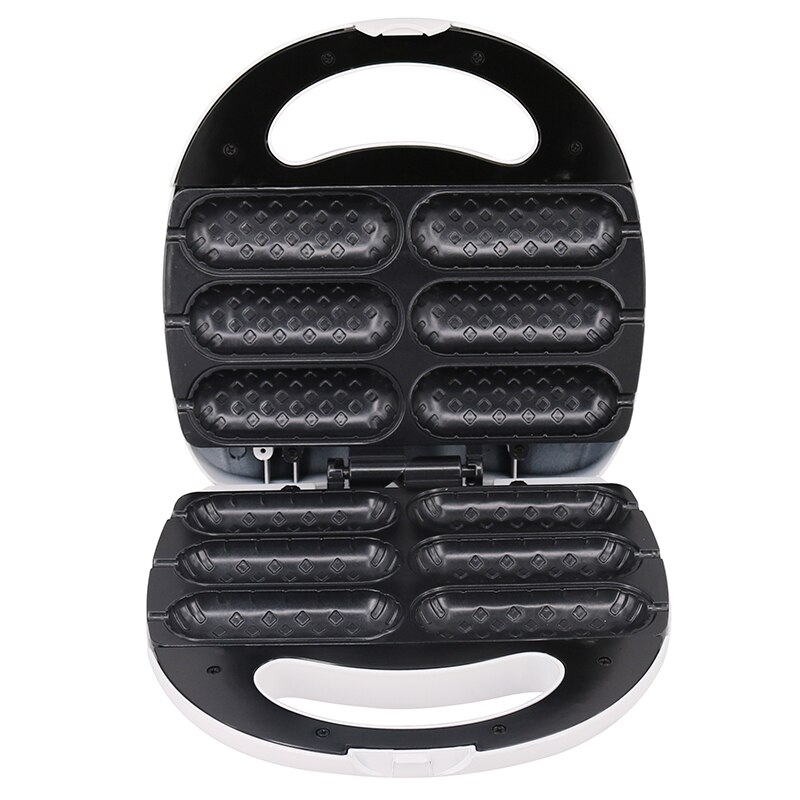 Elektrische Knusprigen Mais Hotdog Waffeleisen Mini Französisch Muffin Hund Lutscher Stock Wurst Maschine Frühstück Pfanne Backen Grill UK pl