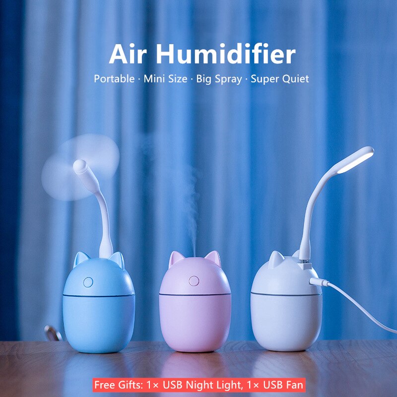 SchöNe Luftbefeuchter Ätherisches Öl Auto USB Fogger Nebel Hersteller Für Auto Heimat Mit LED Lampe USB Fan UNS Auto Luftbefeuchter