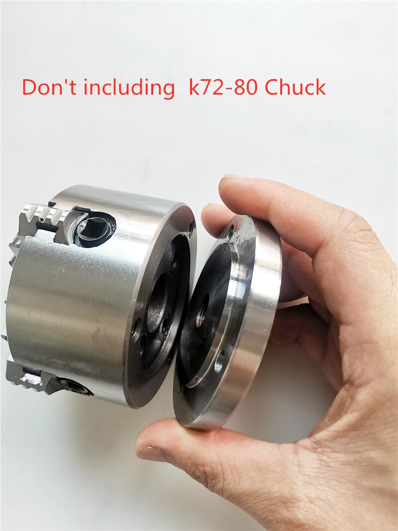 80mm Futter Anschluss Flansch M14x1 Geeignet für K72-80 Mini Drehmaschine Futter CNC Mini Drehmaschine Futter Bank Teile Maschine DIY