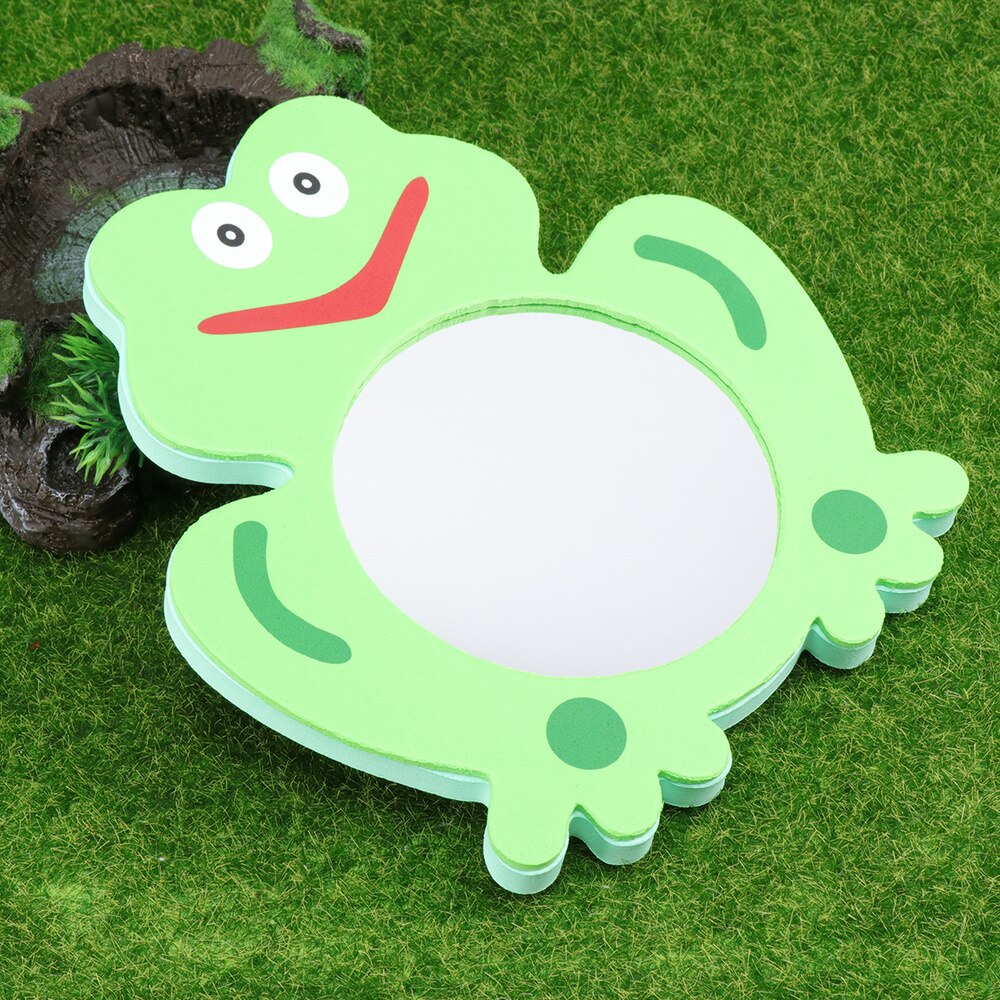 1Pc Kind Schlecht Spielzeug EVA Karikatur Spiegel Baden Spielzeug Kreative Grün Frosch Wasser Spielzeug Pädagogisches Spielzeug