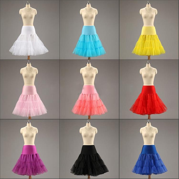 Neue Heiße Kurzen 80 cm Länge Petticoat Für Hochzeit Jahrgang Tüll Petticoat Krinoline Unterrock Rockabilly Schaukel Ballettröckchen Felsen
