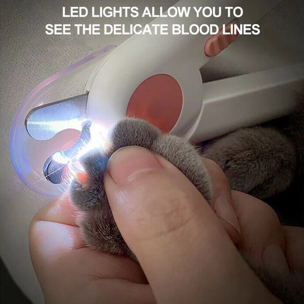 Haustier Hund Nagel Haarschneidemaschine mit LED Licht Sicher Katze Haustier Nagel Cutter Maschine Edelstahl Nagel Schere Trimmer Haustier Liefert VA88