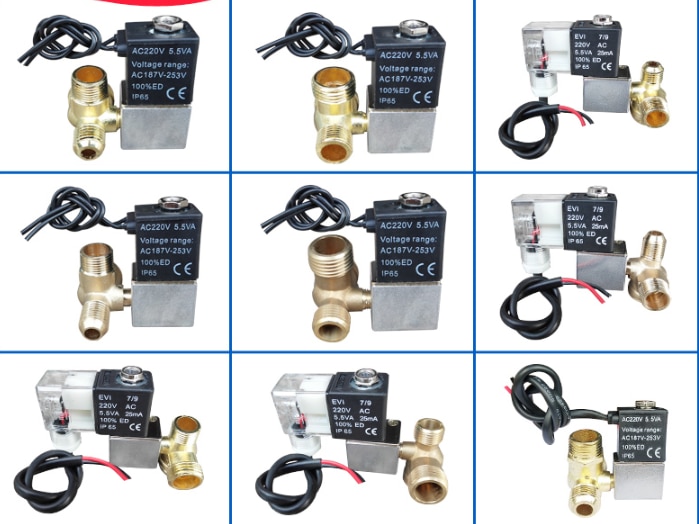 Luft kompressor magnetventil stumm öl-freies maschine überprüfen ventil ventil bluten ventil luft kompressor luftpumpe komponenten