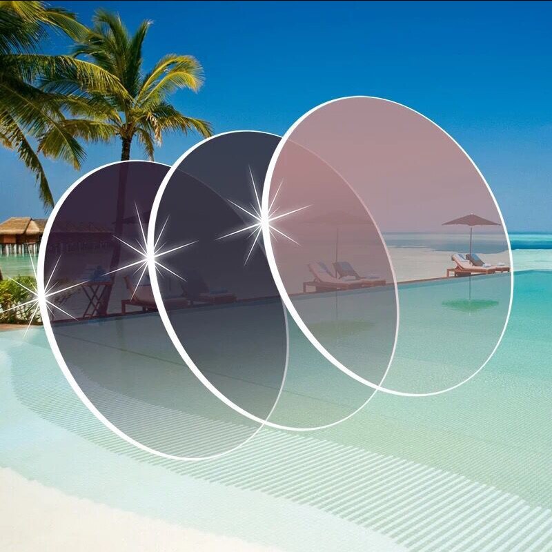 1,61 Herr8 Photochrome Linsen Mehrfarbig Optische Objektiv Myopie Presbyopie Grau Braun Rosa Blau Lila Objektiv Chamäleon Transistion