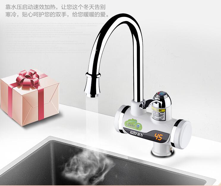 1/2 'LED-digitalanzeige Wasserhahn Durchlauferhitzer tankless wasserhahn 3000 Watt