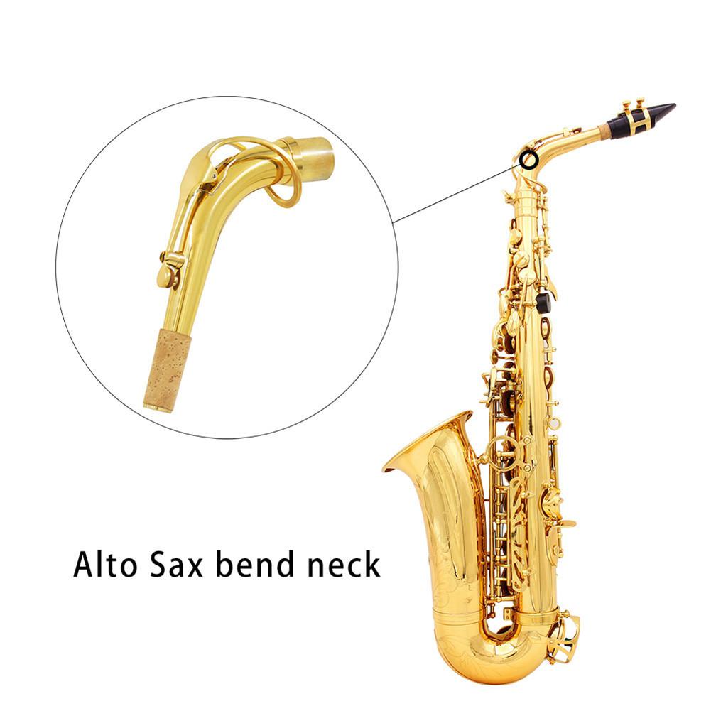 Durcheinander Alt Stimme Saxophon Ellenbogen Biegen Nacken für Leichte Sax Musical Instrumente Saxophon Zubehör