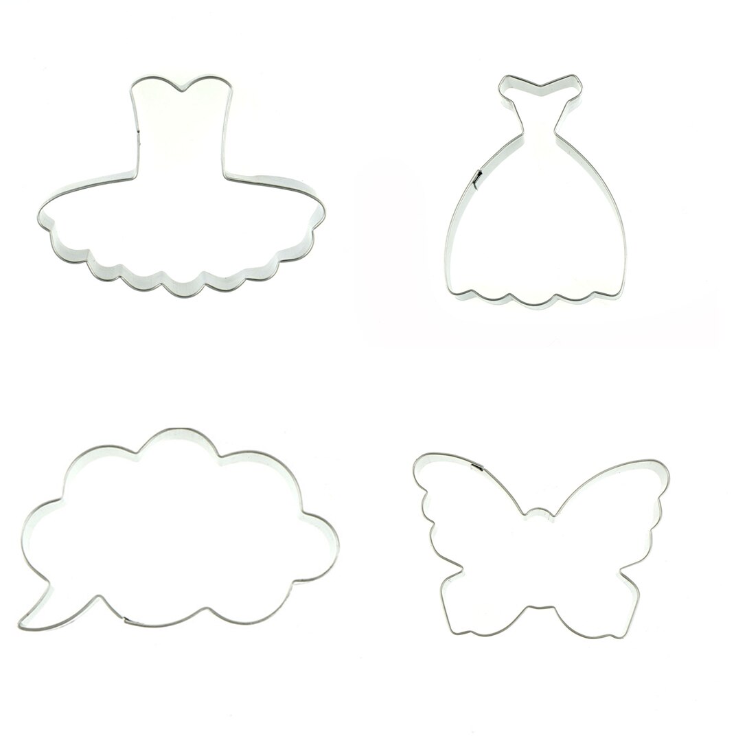 1pc Party prinzessin kleid wolke Fondant kuchen dekorieren werkzeug Sandwich Schimmel cupcake backformen werkzeuge cookie Cutter