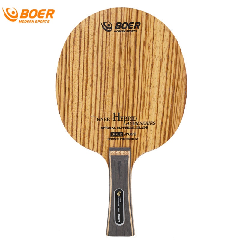Bure Zebra Tischtennis Schläger Basis Platte Neue Echtem Tischtennis Klinge (5 holz + 2 Kohlenstoff) Klingeln Pong Schläger Basis Raquete Schnelle