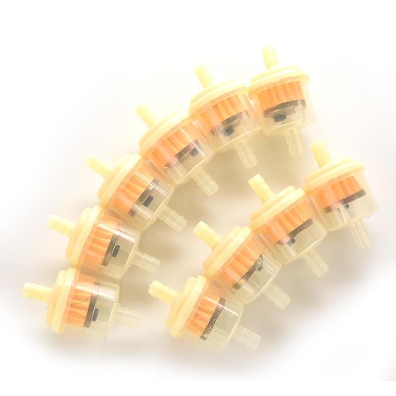 10 Teile/los Auto Schmutz Tasche Fahrrad Öl Filter Benzin Gas Benzin Flüssigkeit Kraftstoff Filter Für Rolle Motorrad Motorrad Motor-