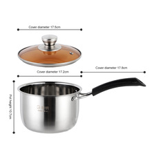 Koreanische einzigen handgriff suppe eintopf topf Super starke poliert nicht-magnetischem boden beschichteten pfanne ramen topf Heimat lebensmittel kochen milch topf h3