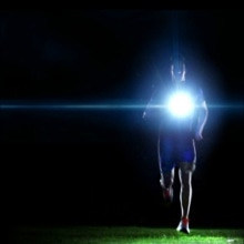 Neueste draussen Sport Radfahren Lichter Q5 LED Nacht Radfahren Laufen Taschenlampe Fahrrad Warnleuchten USB Ladung Brust Lampe Taschenlampe