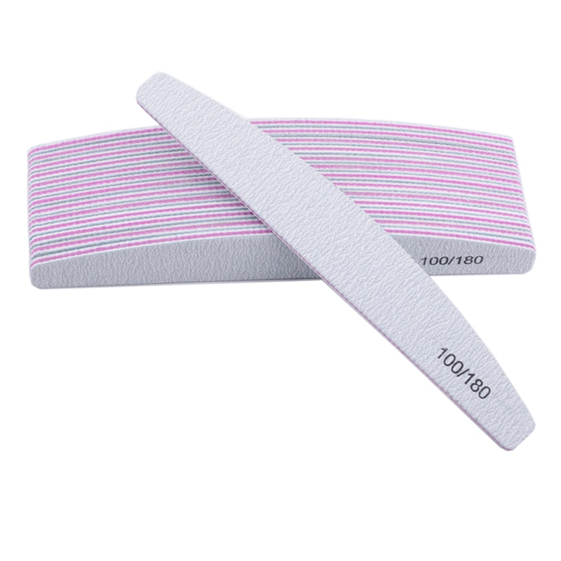 10 stücke 100/180 Nagel Datei Schleifen Polieren Puffer Block UV Gel Nagel Polierer Manikübetreffend Pedikübetreffend Werkzeuge Nagel Pflege Werkzeuge Grau Stiefel