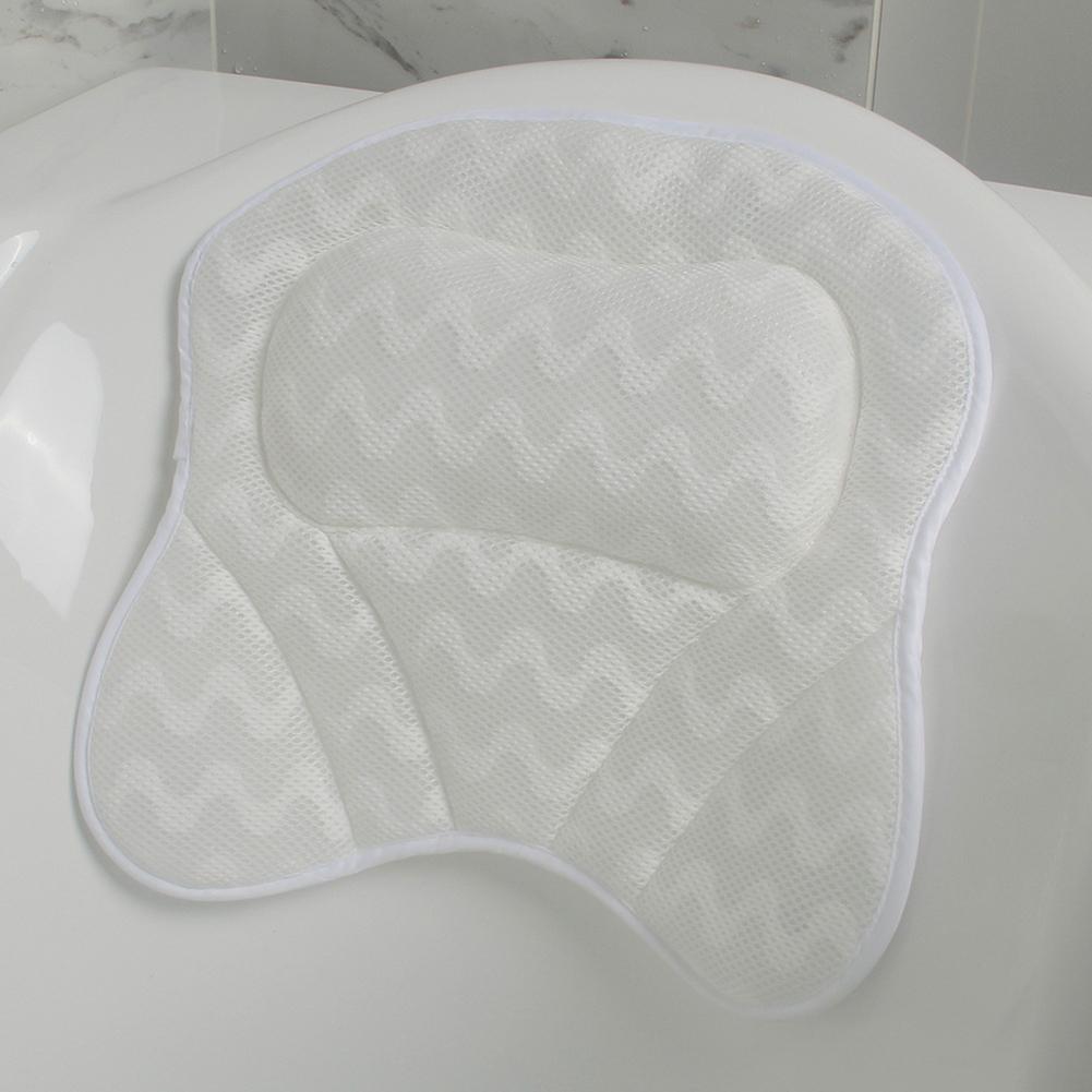 3D Gittergewebe Spa Nicht-Unterhose Gepolsterte Badewanne Spa Kissen Badewanne Kopf Rest Kissen Mit Saugnäpfen Für Hals und Zurück Schlecht Versorgung