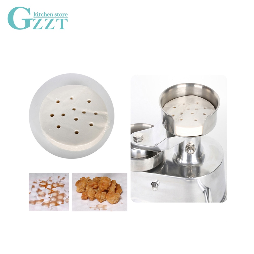 GZZT Bambus Hamburger Papier 5 einstellen/10 einstellen Öl Absorbieren Papier Dampfer Papier 2000 stücke Geeignet für bin10/ bin13 Hamburger Presse Machin