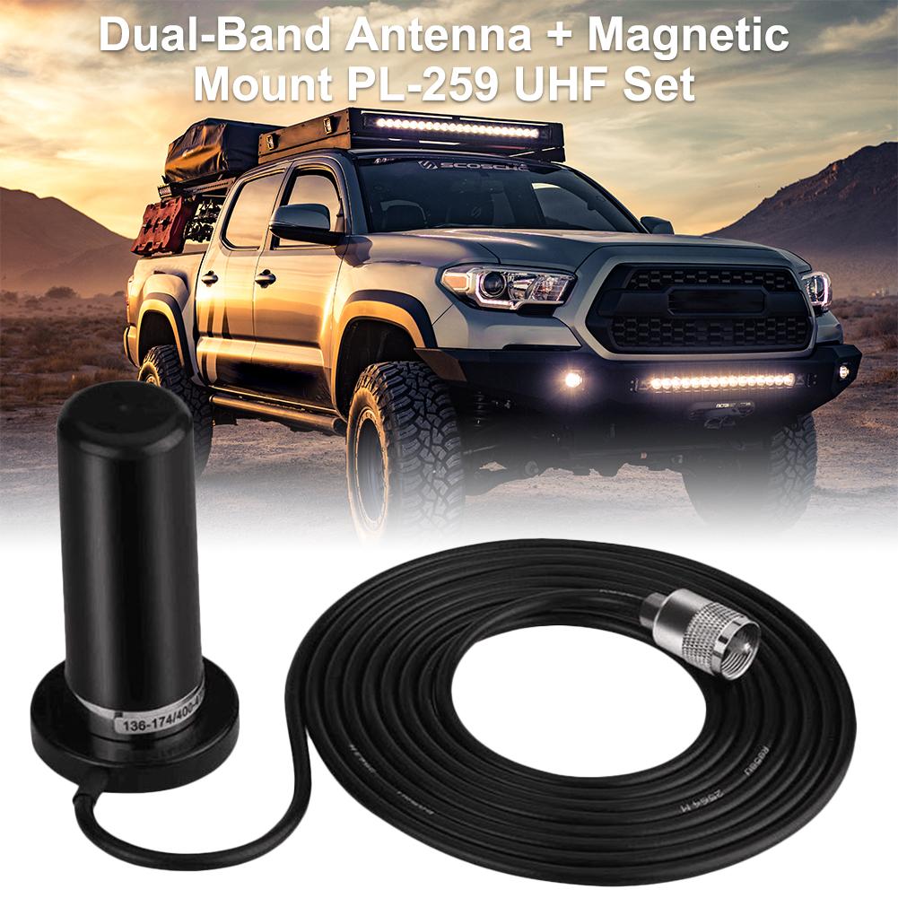 HH-N2RS Mini Dual-Band Antenne Magnetische Montieren PL-259 UHF/VHF einstellen Für Auto Handy, Mobiltelefon Radio