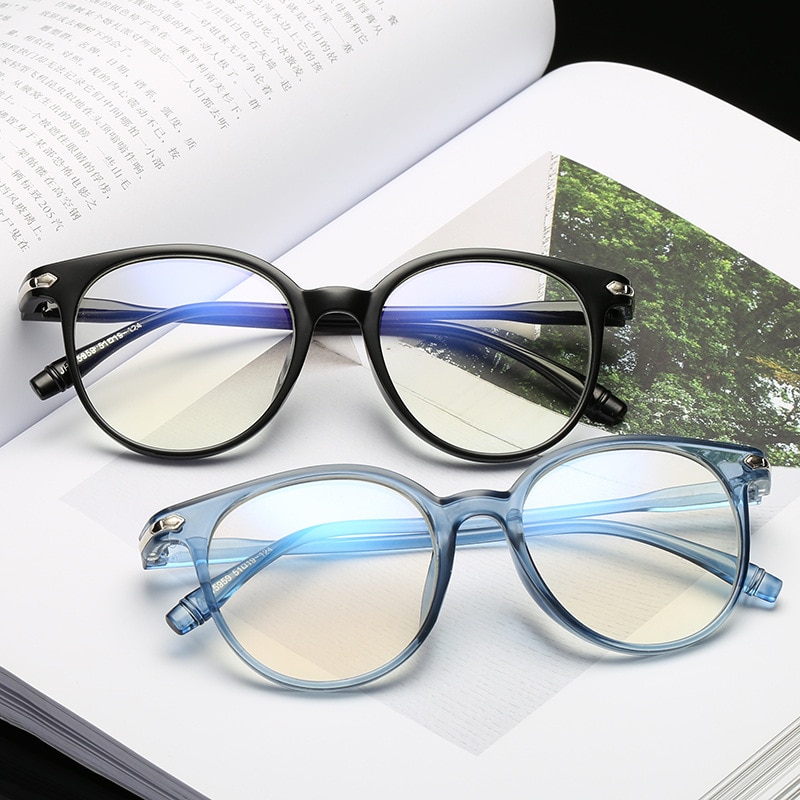 Anti blau Strahlen Computer Runde Gläser Männer Blau Licht Beschichtung Spielen Gläser für Computer schutz auge retro Brille Frauen