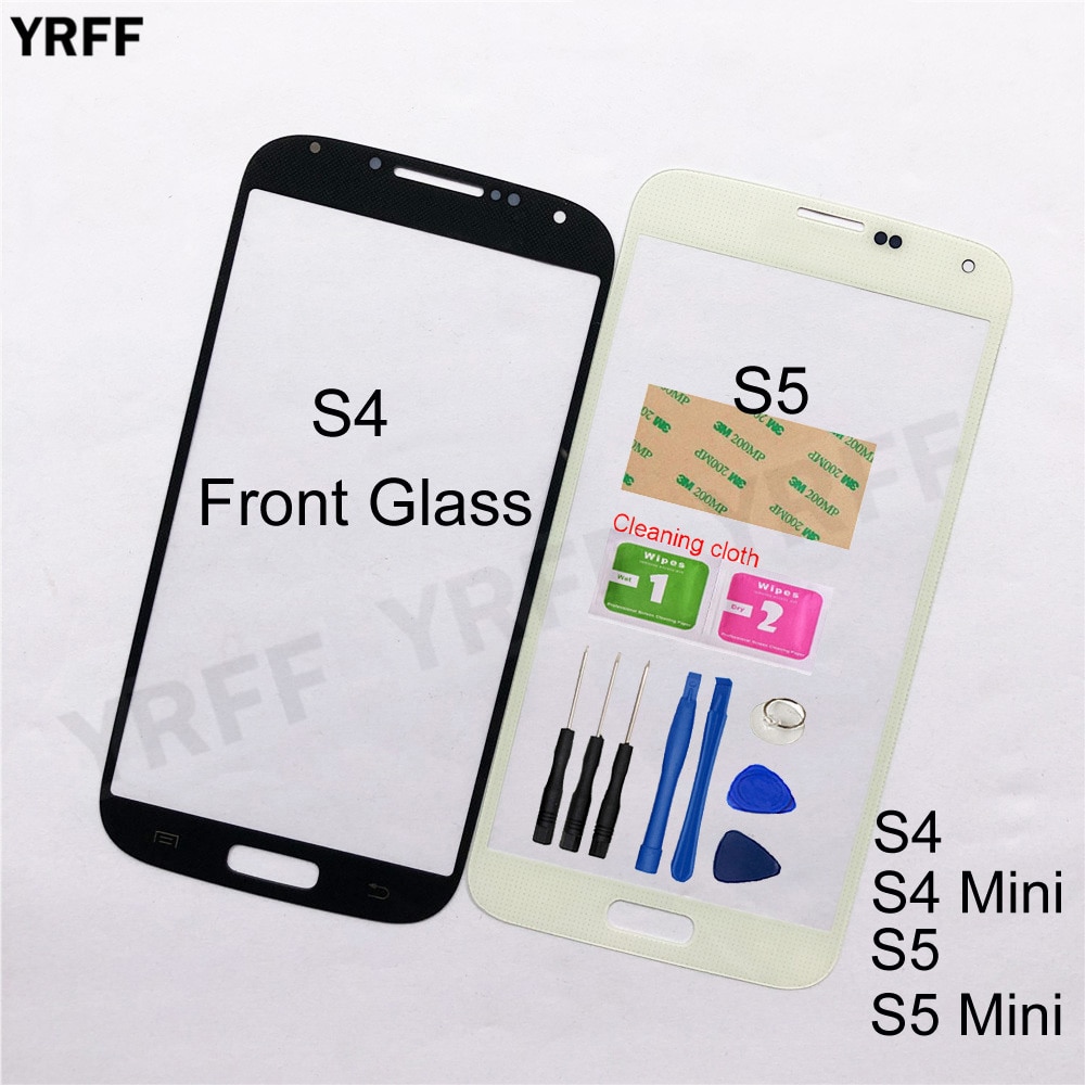 Für Samsung Galaxis S4 i9500 S4 Mini i9192 S5 I9600 S5 Mini Vorderseite Glas Tafel (Keine Touchscreen Digitizer Tafel) äußehe Glas