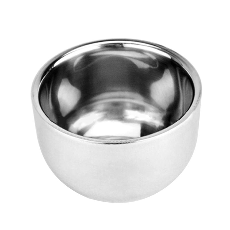 Doppel Schicht Edelstahl Tasse Verdicken dauerhaft Rasur Seife Schüssel Wärmedämmung Glatte Rasieren Becher Wein Alkohol Tee Tasse Männer