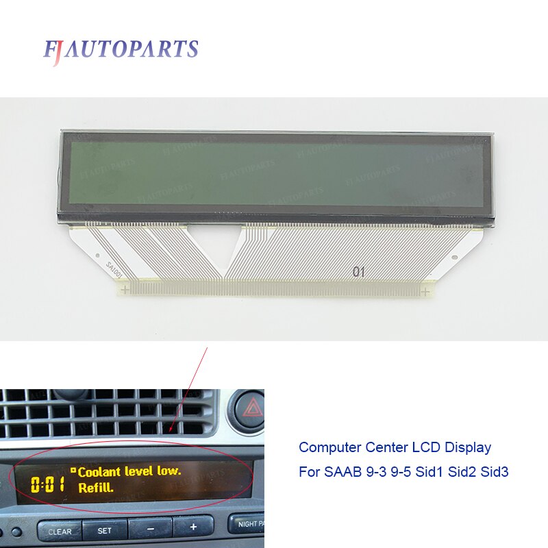 LCD Bildschirm Anzeige Für SAAB 9-3 9-5 Sid1 Sid2 Sid3 Computer Center LCD Pixel Reparatur