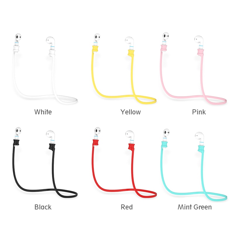 Silikon Kopfhörer Seil Halfter Kabel Für Huawei FlyPods Anti-Verloren Drahtlose Bluetooth Süssigkeit Farbe Kopfhörer Riemen Für Xiaomi Luft