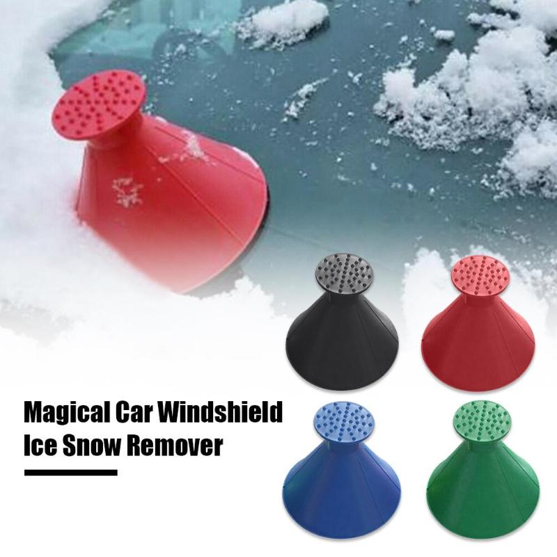 Magische Auto Windschutzscheibe Eis Schaber Auto Auto Fenster Schnee Entferner Kegel Trichter Winter Auto Windschutzscheibe Reinigung Werkzeuge Eis Schnee Schaufel